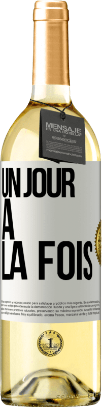 29,95 € Envoi gratuit | Vin blanc Édition WHITE Un jour à la fois Étiquette Blanche. Étiquette personnalisable Vin jeune Récolte 2023 Verdejo
