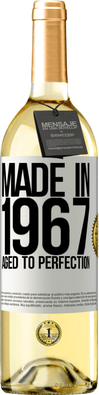 29,95 € 送料無料 | 白ワイン WHITEエディション 1967年製。完璧な熟成 ホワイトラベル. カスタマイズ可能なラベル 若いワイン 収穫 2023 Verdejo