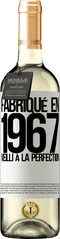 29,95 € Envoi gratuit | Vin blanc Édition WHITE Fabriqué en 1967. Vieilli à la perfection Étiquette Blanche. Étiquette personnalisable Vin jeune Récolte 2023 Verdejo