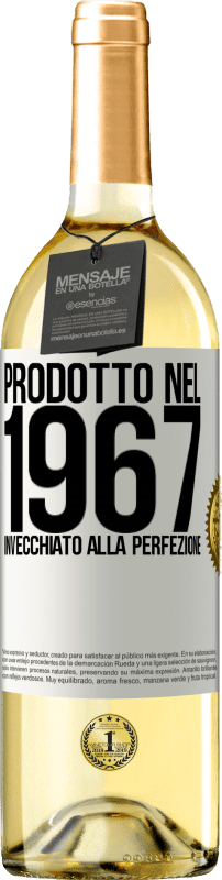 29,95 € Spedizione Gratuita | Vino bianco Edizione WHITE Prodotto nel 1967. Invecchiato alla perfezione Etichetta Bianca. Etichetta personalizzabile Vino giovane Raccogliere 2024 Verdejo