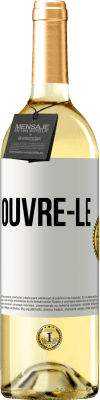 29,95 € Envoi gratuit | Vin blanc Édition WHITE Ouvre-le Étiquette Blanche. Étiquette personnalisable Vin jeune Récolte 2025 Verdejo