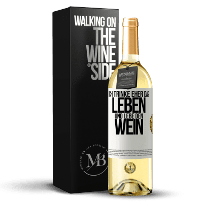 «Ich trinke eher das Leben und lebe den Wein» WHITE Ausgabe