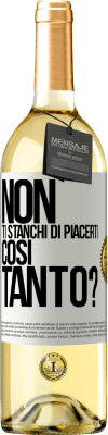 29,95 € Spedizione Gratuita | Vino bianco Edizione WHITE Non ti stanchi di piacerti così tanto? Etichetta Bianca. Etichetta personalizzabile Vino giovane Raccogliere 2024 Verdejo