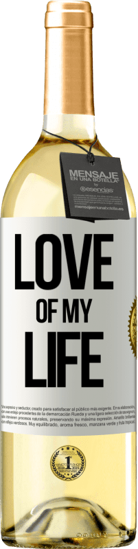 29,95 € Free Shipping | White Wine WHITE Edition Love of my life White Label. Customizable label Young wine Harvest 2023 Verdejo