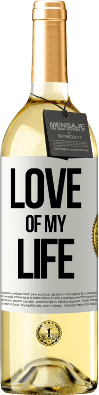 29,95 € Free Shipping | White Wine WHITE Edition Love of my life White Label. Customizable label Young wine Harvest 2024 Verdejo