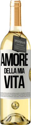 29,95 € Spedizione Gratuita | Vino bianco Edizione WHITE Amore della mia vita Etichetta Bianca. Etichetta personalizzabile Vino giovane Raccogliere 2023 Verdejo