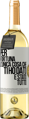 29,95 € Spedizione Gratuita | Vino bianco Edizione WHITE Per fortuna l'unica cosa che ti ho dato è stato tutto Etichetta Bianca. Etichetta personalizzabile Vino giovane Raccogliere 2023 Verdejo