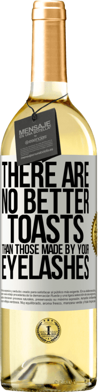 29,95 € 送料無料 | 白ワイン WHITEエディション あなたのまつげによって作られたものよりも良い乾杯はありません ホワイトラベル. カスタマイズ可能なラベル 若いワイン 収穫 2025 Verdejo