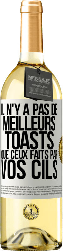 29,95 € Envoi gratuit | Vin blanc Édition WHITE Il n'y a pas de meilleurs toasts que ceux faits par vos cils Étiquette Blanche. Étiquette personnalisable Vin jeune Récolte 2023 Verdejo