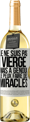 29,95 € Envoi gratuit | Vin blanc Édition WHITE Je ne suis pas vierge, mais à genoux je peux faire des miracles Étiquette Blanche. Étiquette personnalisable Vin jeune Récolte 2024 Verdejo