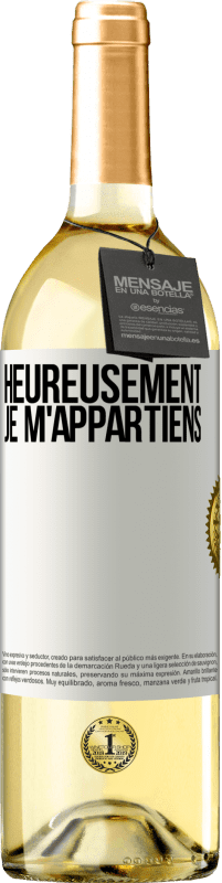 29,95 € Envoi gratuit | Vin blanc Édition WHITE Heureusement, je m'appartiens Étiquette Blanche. Étiquette personnalisable Vin jeune Récolte 2025 Verdejo