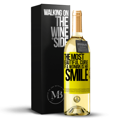 «The most beautiful curve of a woman is her smile» WHITE Edition