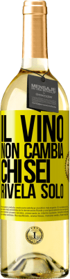 29,95 € Spedizione Gratuita | Vino bianco Edizione WHITE Il vino non cambia chi sei. Rivela solo Etichetta Gialla. Etichetta personalizzabile Vino giovane Raccogliere 2024 Verdejo