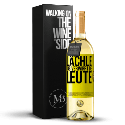 «Lächle, das verwirrt die Leute» WHITE Ausgabe