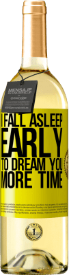 29,95 € 免费送货 | 白葡萄酒 WHITE版 我早睡着做梦 黄色标签. 可自定义的标签 青年酒 收成 2025 Verdejo