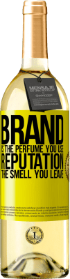 29,95 € Free Shipping | White Wine WHITE Edition Brand is the perfume you use. Reputation, the smell you leave Yellow Label. Customizable label Young wine Harvest 2025 Verdejo