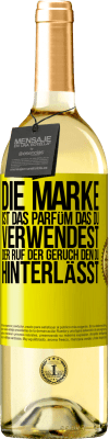 29,95 € Kostenloser Versand | Weißwein WHITE Ausgabe Die Marke ist das Parfüm, das du verwendest. Der Ruf der Geruch, den du hinterlässt Gelbes Etikett. Anpassbares Etikett Junger Wein Ernte 2023 Verdejo