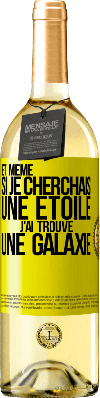 29,95 € Envoi gratuit | Vin blanc Édition WHITE Et même si je cherchais une étoile, j'ai trouvé une galaxie Étiquette Jaune. Étiquette personnalisable Vin jeune Récolte 2024 Verdejo