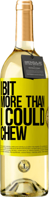 29,95 € 免费送货 | 白葡萄酒 WHITE版 我咬得更多了 黄色标签. 可自定义的标签 青年酒 收成 2025 Verdejo