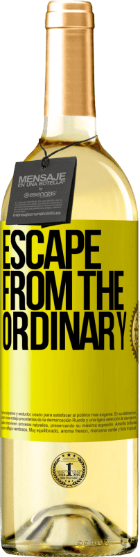 29,95 € Free Shipping | White Wine WHITE Edition Escape from the ordinary Yellow Label. Customizable label Young wine Harvest 2023 Verdejo