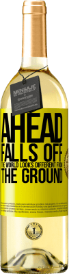 29,95 € 送料無料 | 白ワイン WHITEエディション どうぞフォールズ。世界は地面とは違って見える 黄色のラベル. カスタマイズ可能なラベル 若いワイン 収穫 2025 Verdejo