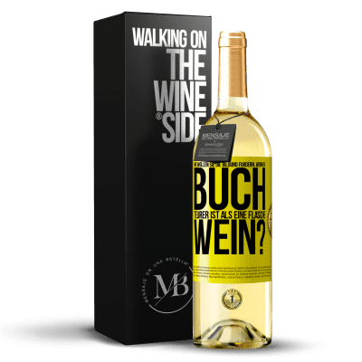 «Wie wollen sie die Bildung fördern, wenn ein Buch teurer ist als eine Flasche Wein?» WHITE Ausgabe