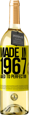 29,95 € 送料無料 | 白ワイン WHITEエディション 1967年製。完璧な熟成 黄色のラベル. カスタマイズ可能なラベル 若いワイン 収穫 2025 Verdejo