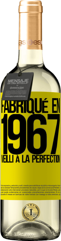 29,95 € Envoi gratuit | Vin blanc Édition WHITE Fabriqué en 1967. Vieilli à la perfection Étiquette Jaune. Étiquette personnalisable Vin jeune Récolte 2023 Verdejo