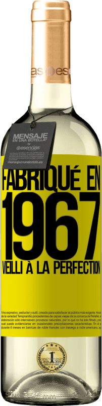 29,95 € Envoi gratuit | Vin blanc Édition WHITE Fabriqué en 1967. Vieilli à la perfection Étiquette Jaune. Étiquette personnalisable Vin jeune Récolte 2025 Verdejo