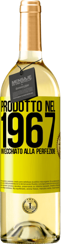 29,95 € Spedizione Gratuita | Vino bianco Edizione WHITE Prodotto nel 1967. Invecchiato alla perfezione Etichetta Gialla. Etichetta personalizzabile Vino giovane Raccogliere 2024 Verdejo