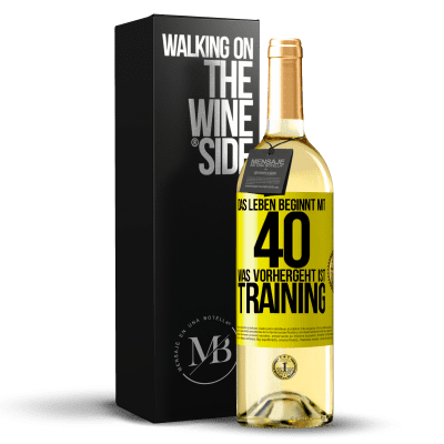 «Das Leben beginnt mit 40. Was vorhergeht ist Training» WHITE Ausgabe