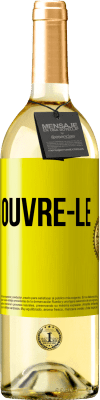 29,95 € Envoi gratuit | Vin blanc Édition WHITE Ouvre-le Étiquette Jaune. Étiquette personnalisable Vin jeune Récolte 2025 Verdejo