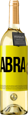 29,95 € Envio grátis | Vinho branco Edição WHITE Abra Etiqueta Amarela. Etiqueta personalizável Vinho jovem Colheita 2023 Verdejo