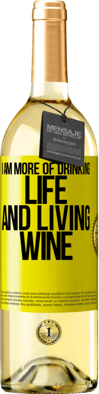 29,95 € Free Shipping | White Wine WHITE Edition I am more of drinking life and living wine Yellow Label. Customizable label Young wine Harvest 2023 Verdejo