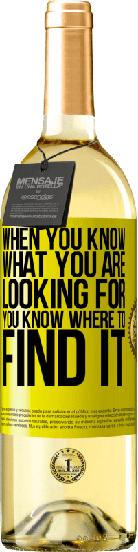 29,95 € 免费送货 | 白葡萄酒 WHITE版 当您知道要查找的内容时，便知道在哪里可以找到它 黄色标签. 可自定义的标签 青年酒 收成 2025 Verdejo