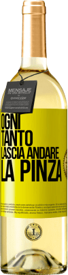 29,95 € Spedizione Gratuita | Vino bianco Edizione WHITE Ogni tanto lascia andare la pinza Etichetta Gialla. Etichetta personalizzabile Vino giovane Raccogliere 2023 Verdejo