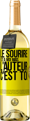 29,95 € Envoi gratuit | Vin blanc Édition WHITE Le sourire est à moi, mais l'auteur c'est toi Étiquette Jaune. Étiquette personnalisable Vin jeune Récolte 2024 Verdejo