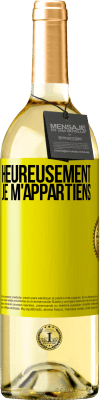 29,95 € Envoi gratuit | Vin blanc Édition WHITE Heureusement, je m'appartiens Étiquette Jaune. Étiquette personnalisable Vin jeune Récolte 2024 Verdejo