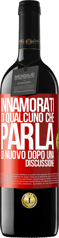 39,95 € Spedizione Gratuita | Vino rosso Edizione RED MBE Riserva Innamorati di qualcuno che parla di nuovo dopo una discussione Etichetta Rossa. Etichetta personalizzabile Riserva 12 Mesi Raccogliere 2016 Tempranillo