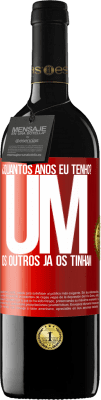 39,95 € Envio grátis | Vinho tinto Edição RED MBE Reserva ¿Quantos anos eu tenho? UM. Os outros já os tinham Etiqueta Vermelha. Etiqueta personalizável Reserva 12 Meses Colheita 2015 Tempranillo