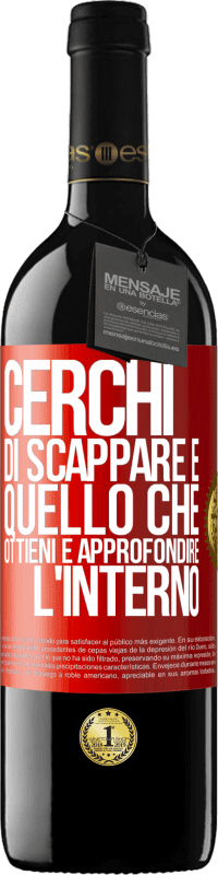 39,95 € Spedizione Gratuita | Vino rosso Edizione RED MBE Riserva Cerchi di scappare e quello che ottieni è approfondire l'interno Etichetta Rossa. Etichetta personalizzabile Riserva 12 Mesi Raccogliere 2015 Tempranillo