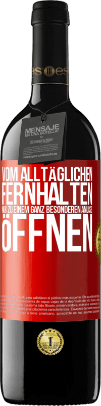 39,95 € Kostenloser Versand | Rotwein RED Ausgabe MBE Reserve Vom alltäglichen fernhalten. Nur zu einem ganz besonderen Anlass öffnen Rote Markierung. Anpassbares Etikett Reserve 12 Monate Ernte 2015 Tempranillo