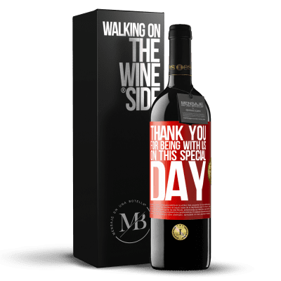 «Thank you for being with us on this special day» RED Edition MBE Reserve