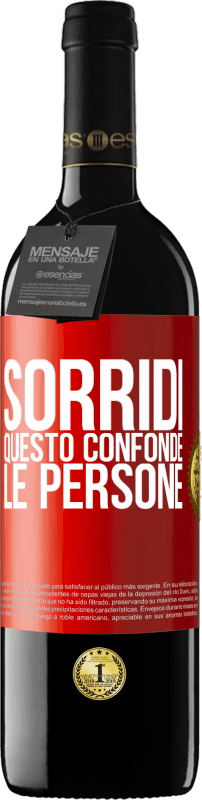 39,95 € Spedizione Gratuita | Vino rosso Edizione RED MBE Riserva Sorridi, questo confonde le persone Etichetta Rossa. Etichetta personalizzabile Riserva 12 Mesi Raccogliere 2015 Tempranillo