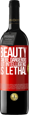 39,95 € Free Shipping | Red Wine RED Edition MBE Reserve Beauty can be dangerous, but intelligence is lethal Red Label. Customizable label Reserve 12 Months Harvest 2014 Tempranillo