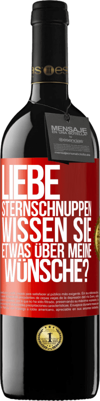 39,95 € Kostenloser Versand | Rotwein RED Ausgabe MBE Reserve Liebe Sternschnuppen, wissen Sie etwas über meine Wünsche? Rote Markierung. Anpassbares Etikett Reserve 12 Monate Ernte 2015 Tempranillo