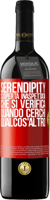 39,95 € Spedizione Gratuita | Vino rosso Edizione RED MBE Riserva Serendipity. Scoperta inaspettata che si verifica quando cerchi qualcos'altro Etichetta Rossa. Etichetta personalizzabile Riserva 12 Mesi Raccogliere 2014 Tempranillo