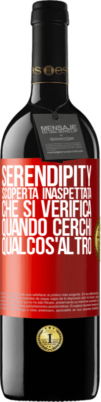 39,95 € Spedizione Gratuita | Vino rosso Edizione RED MBE Riserva Serendipity. Scoperta inaspettata che si verifica quando cerchi qualcos'altro Etichetta Rossa. Etichetta personalizzabile Riserva 12 Mesi Raccogliere 2015 Tempranillo