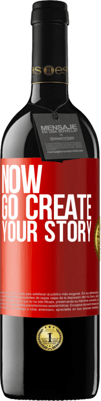 39,95 € Spedizione Gratuita | Vino rosso Edizione RED MBE Riserva Now, go create your story Etichetta Rossa. Etichetta personalizzabile Riserva 12 Mesi Raccogliere 2016 Tempranillo