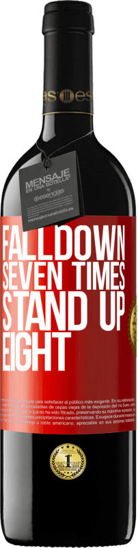39,95 € Free Shipping | Red Wine RED Edition MBE Reserve Falldown seven times. Stand up eight Red Label. Customizable label Reserve 12 Months Harvest 2016 Tempranillo